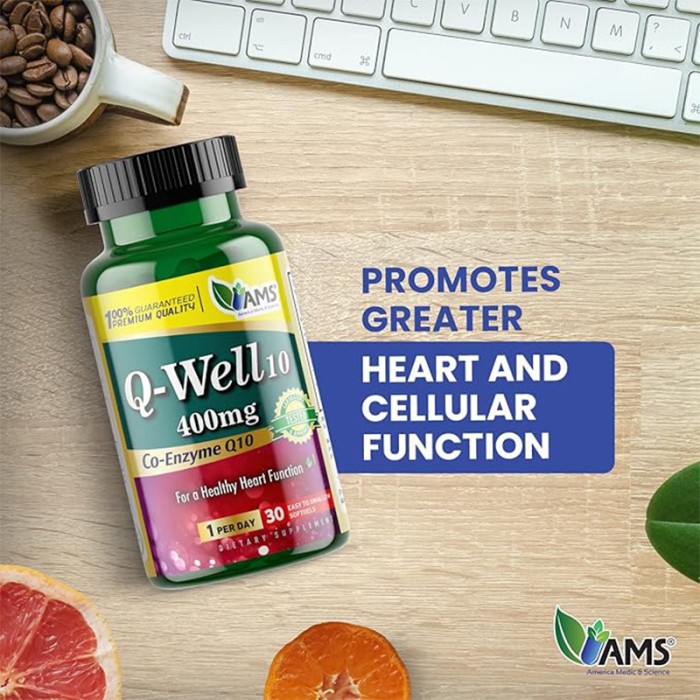 AMS COQ10 400mg 30 Softgels