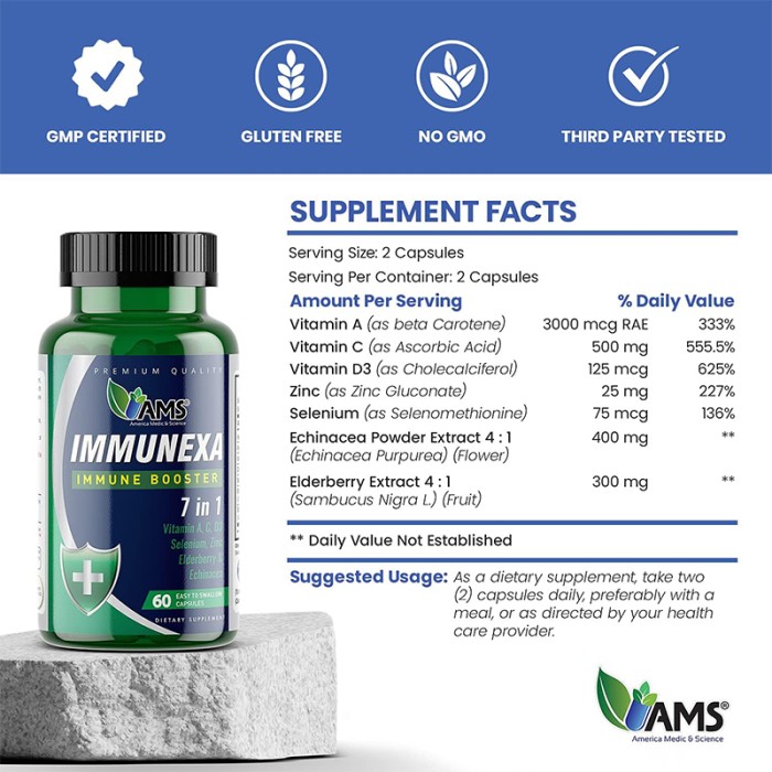 AMS Immunnexa 7 In 1 60 Caps AMS-37209-0