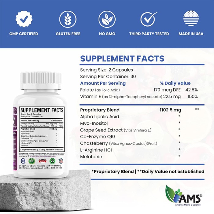 AMS Ovamax Capsules 120's