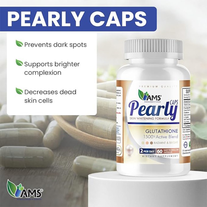 AMS Pearly Skin Whitening Capsules 60's