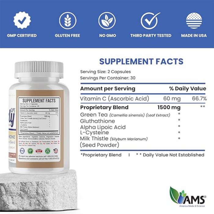 AMS Pearly Skin Whitening Capsules 60's