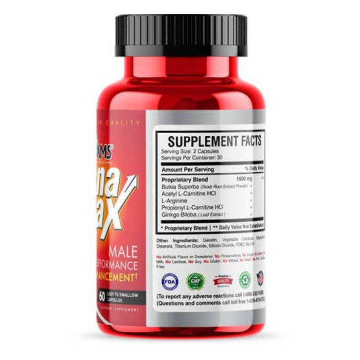 AMS PenaMax Male Performance Enhancement Capsules 60's