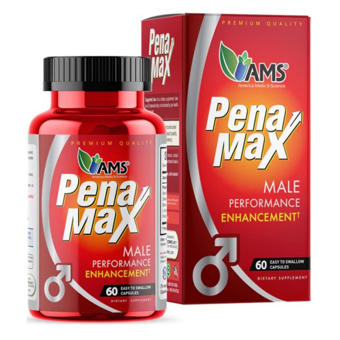 AMS PenaMax Male Performance Enhancement Capsules 60's