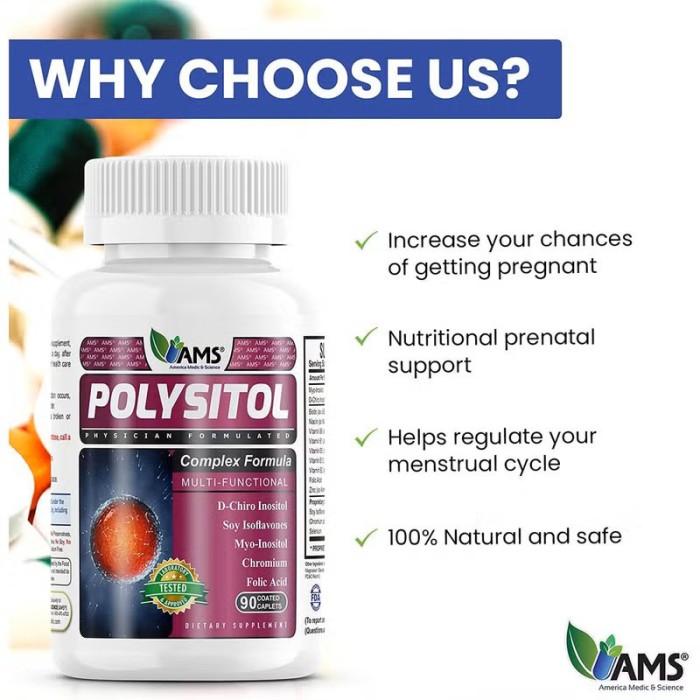 AMS Polysitol Caplets 90's