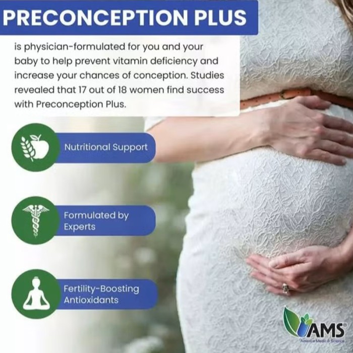 AMS Total Fertility Preconception Plus Capsules 180's