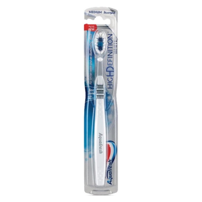 Aqua Fresh Toothbrush Flex Zone High Defination White Medium (1 x 12) Adult