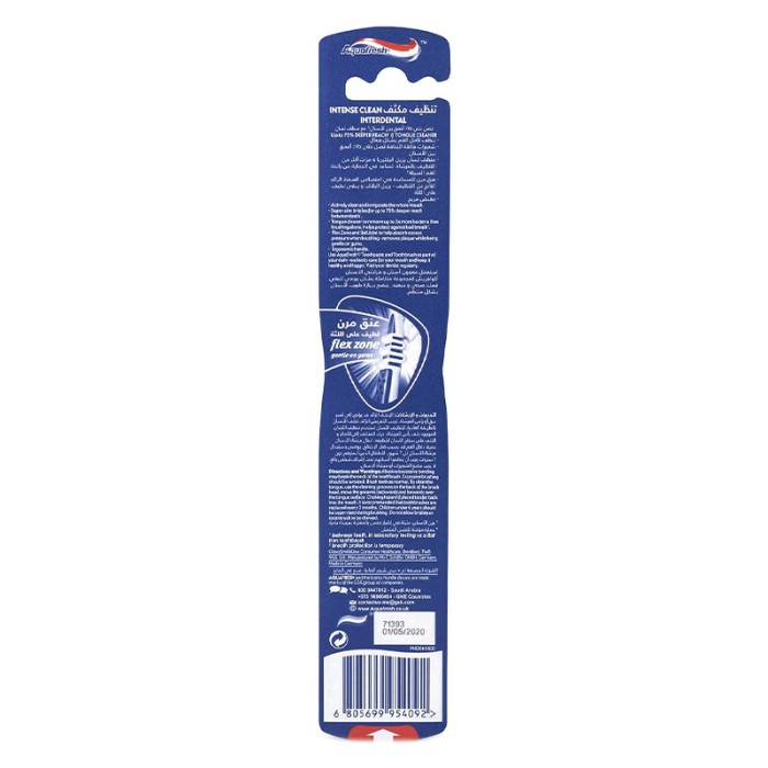 Aqua Fresh Toothbrush Intense Clean Power Interdental Medium 1's