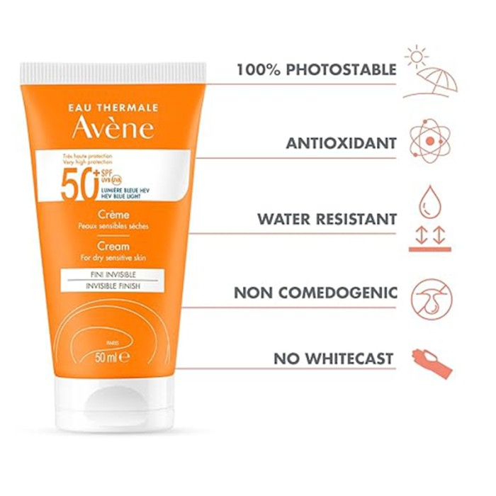 أفين واقي شمس كلينانس SPF50، 50 مل