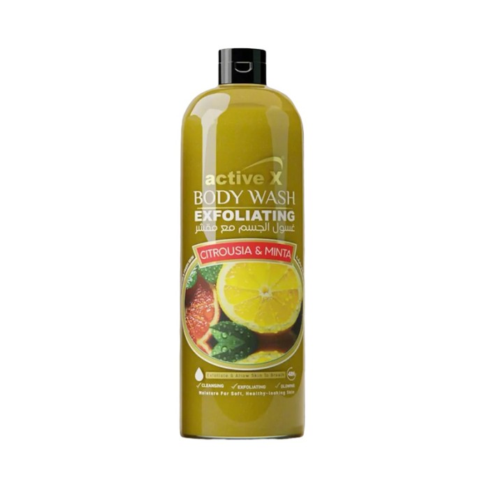 ActiveX Exfoliating Body Wash 1000 ml Citrus Mint