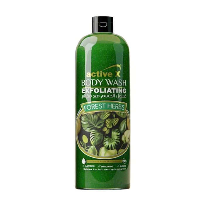 ActiveX Exfoliating Body Wash 1000 ml Forest Herbs
