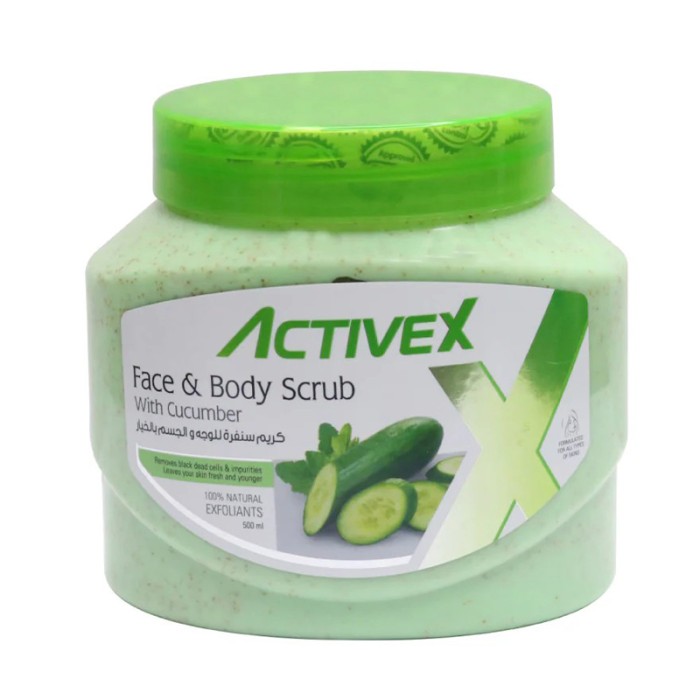 ActiveX Face & Body Scrub 500 ml Cucumber