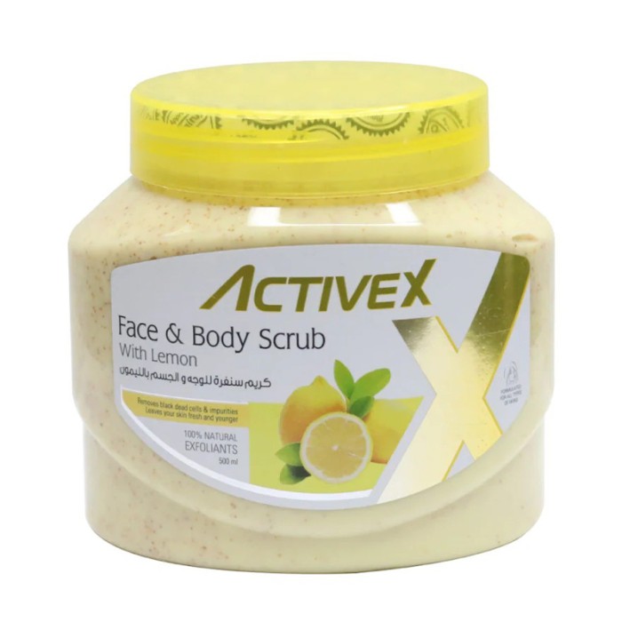 ActiveX Face & Body Scrub 500 ml Lemon