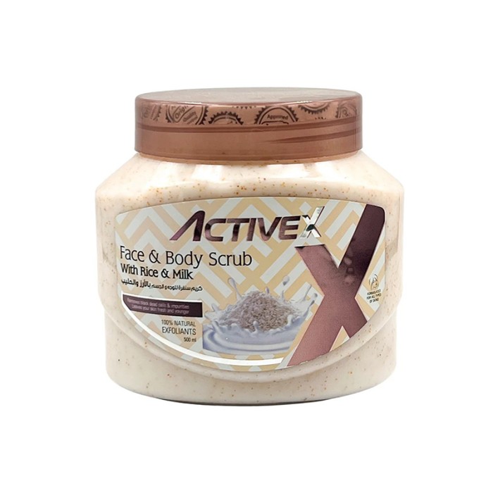 ActiveX Face & Body Scrub 500 ml Rice & Milk