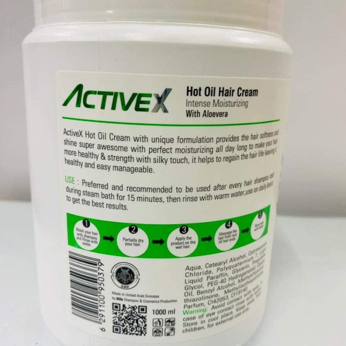ActiveX Hot Oil Hair Cream 1000 ml Aloevera