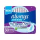 Always Clean & Dry Maxi Thick Large Sanitary Pads Wings 30pcs
