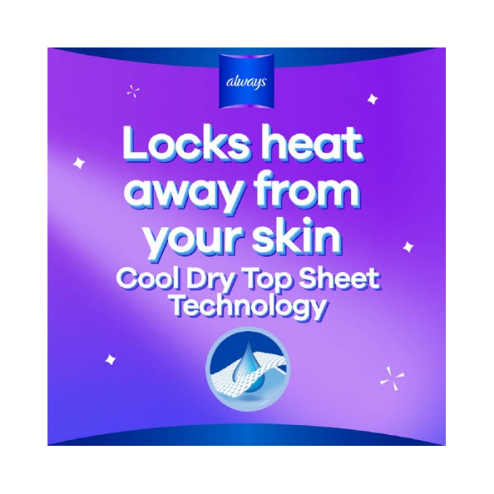 Always Clean & Dry Maxi Thick Large Sanitary Pads Wings 30pcs
