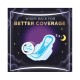 Always Clean & Dry Maxi Thick, Night Sanitary Pads with Wings, 24 Count