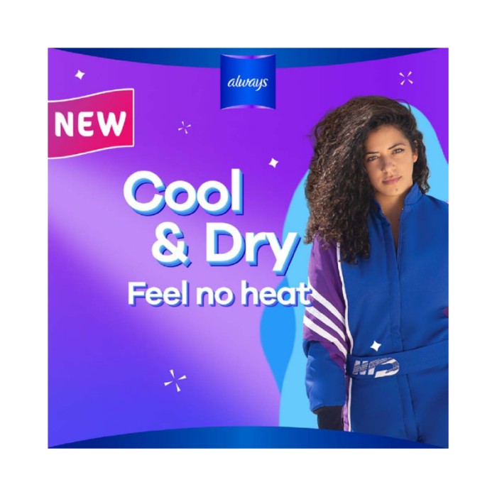 Always Cool & Dry, Maxi Thick, Large Sanitary Pads with Wings, 30 Pads