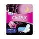 Always Cotton Soft Night Sanitary Pads, 8 Count