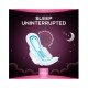 Always Cotton Soft Night Sanitary Pads, 8 Count