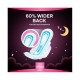 Always Cottony Soft Maxi Thick, Night Sanitary Pads W/ Wings, 24 Count
