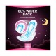 Always Cottony Soft Maxi Thick, Night Sanitary Pads with Wings, 48 Count