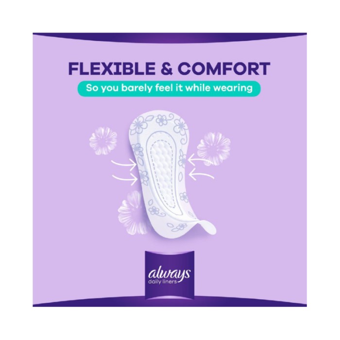 Always Daily Liners Comfort Protect Pantyliners, Normal, 20 Count