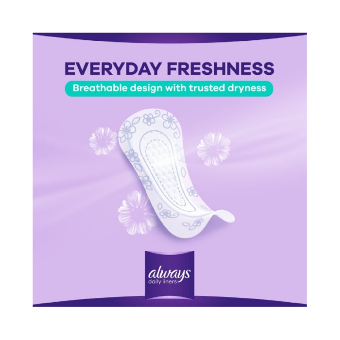 Always Daily Liners Comfort Protect Pantyliners, Normal, 40 Count
