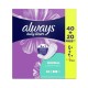 Always Daily Liners Comfort Protect Pantyliners, Normal, 60 Count
