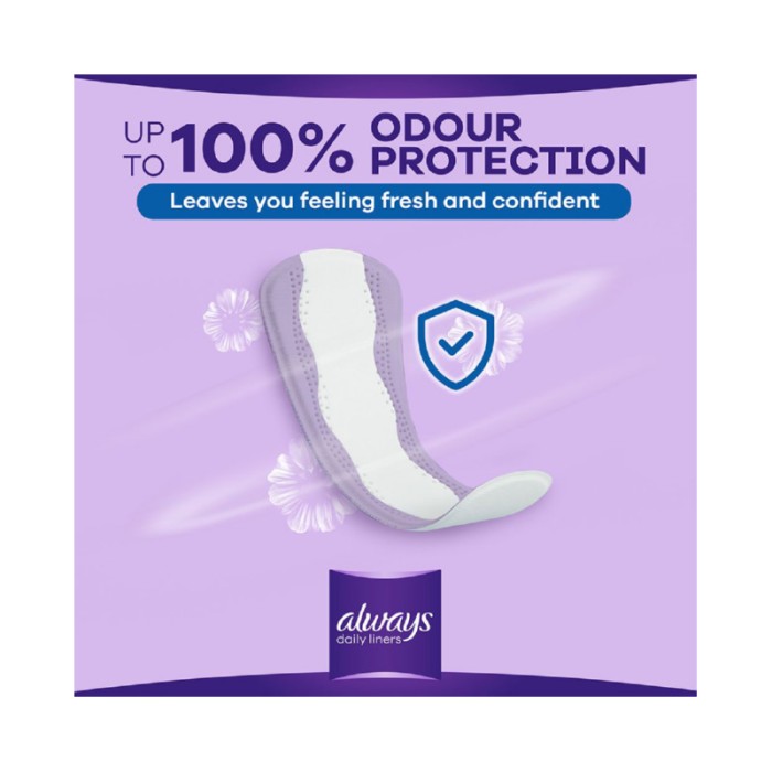 Always Daily Liners Extra Protect Pantyliners 16Pcs Large