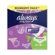 Always Daily Liners Flexistyle Slim Pantyliners With Fresh Scent, Normal, 60 Count