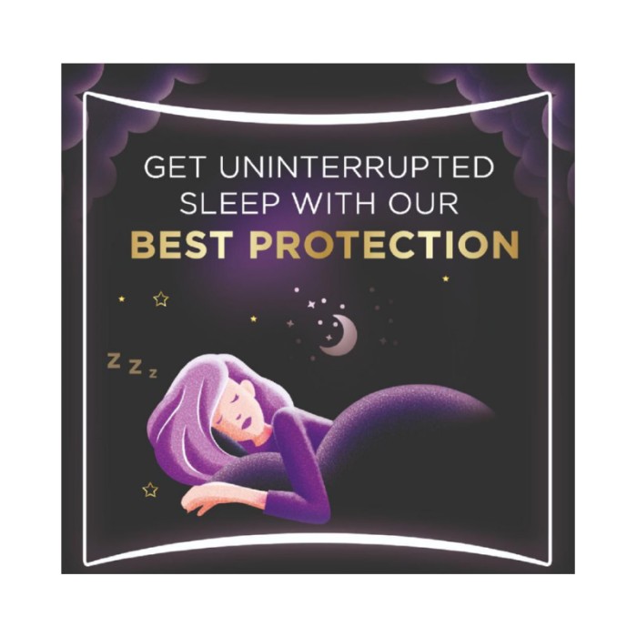Always Dreamzz Pad Clean & Dry Maxi Thick, Night Long Sanitary Pads W/ Wings 20 Count