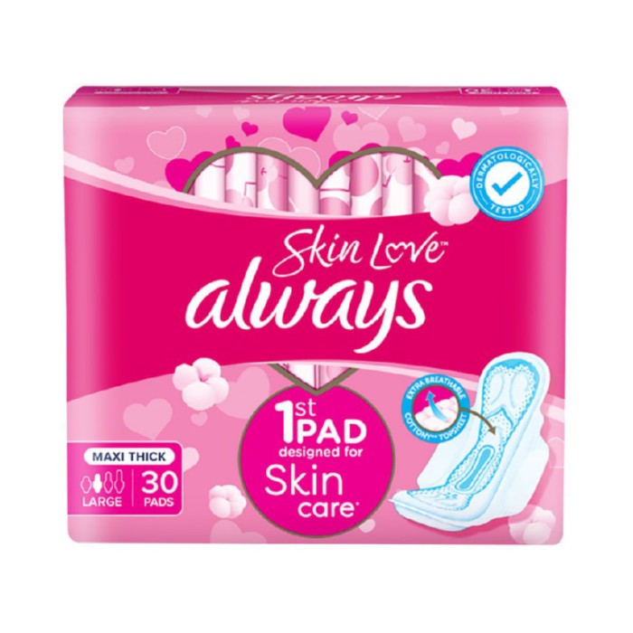 Always Skin Love Maxi Thick Pads - Large - 30pcs