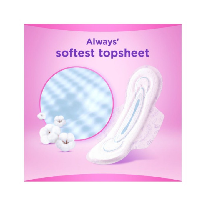 Always Skin Love Pads, Lavender Freshness, Thick & Large, 48 Count