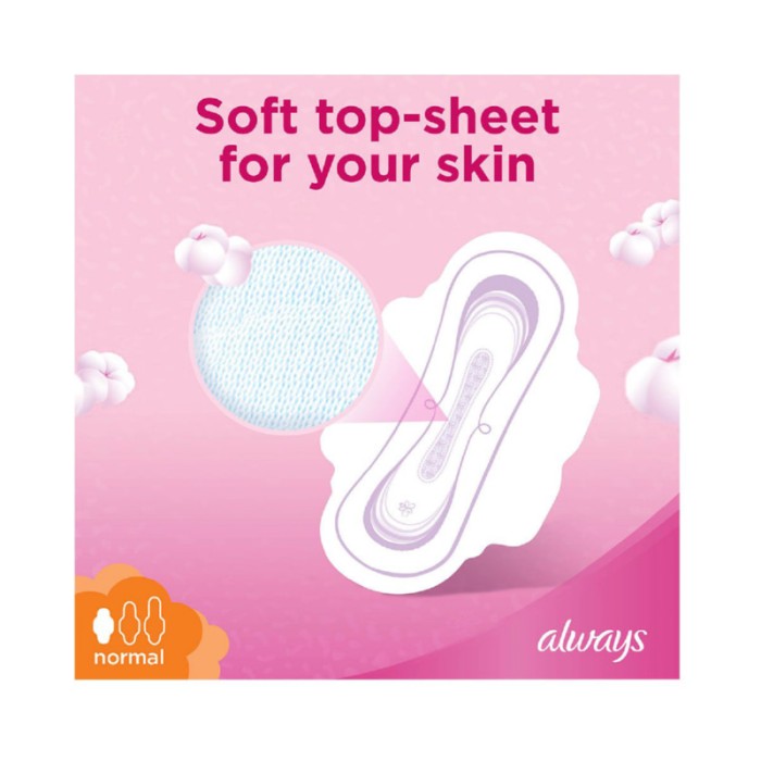 Always Ultra Cotton Soft Normal Sanitary Pads, 10 Count