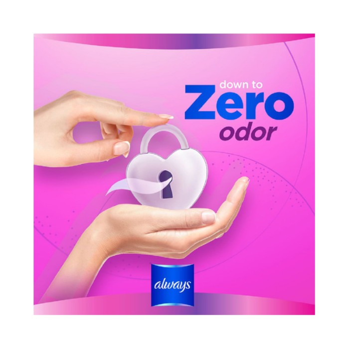 Always Ultra Flexfoam Diamond Sanitary Pads Large - 13pc