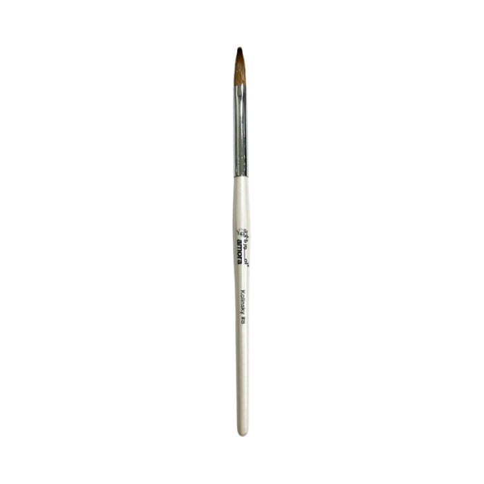Amora 30% Kolisky Brush Wooden Handle Pearl - Size 8