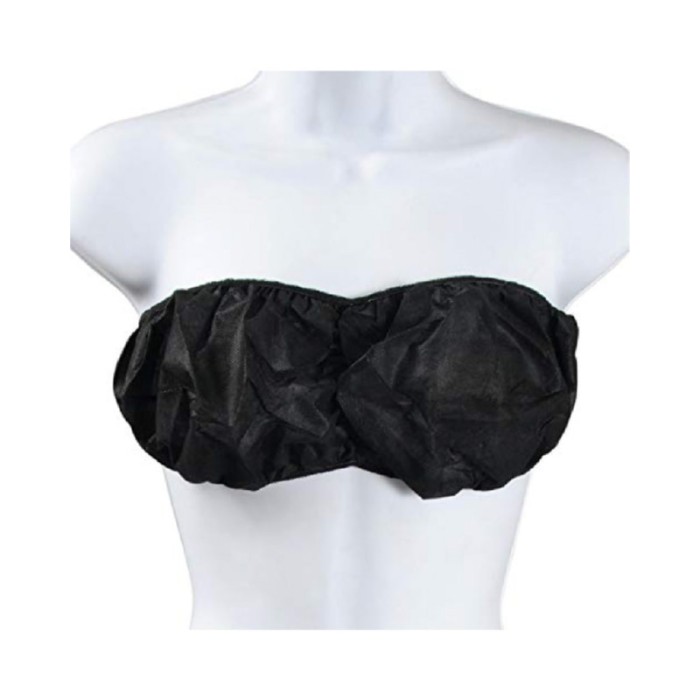 Amora Disposable Bra - Black - 50 Pcs