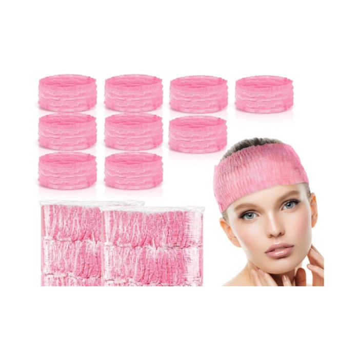 Amora Disposable Headbands - Pink - 50 Pcs