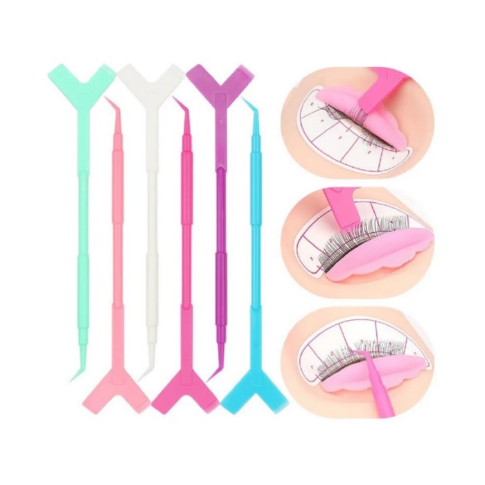 Amora Y Style Eyelash Perm Brush Assorted Colors -10 Pcs