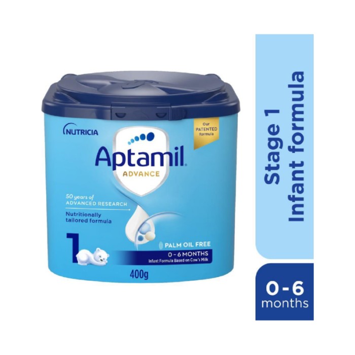 Aptamil Advance 1 Palm Oil Free Infant Milk Formula - 400 g