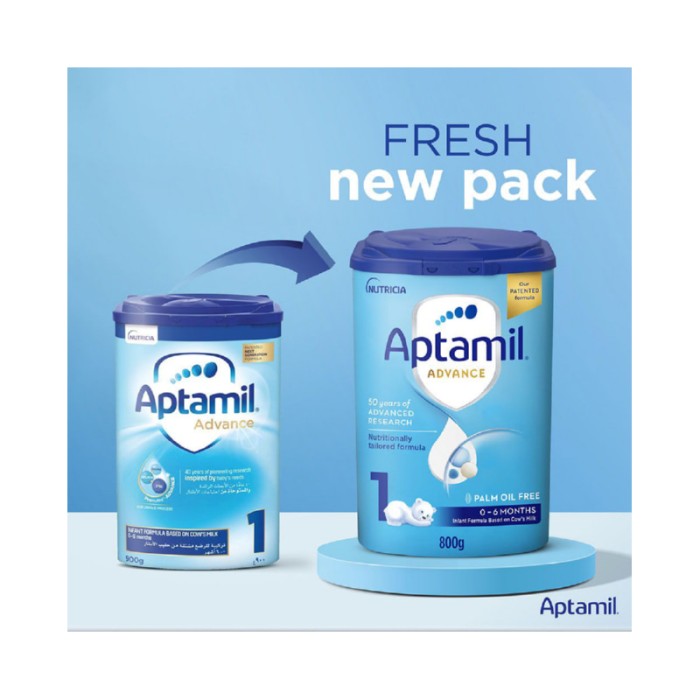 Aptamil Advance 1 Palm Oil Free Infant Milk Formula - 800 g