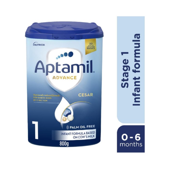 Aptamil Advance Cesar 1 Infant Milk Formula - 0 - 6M - 800 g