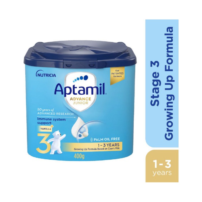 Aptamil Advance Junior 3 Palm Oil Free Milk Formula - 400 g