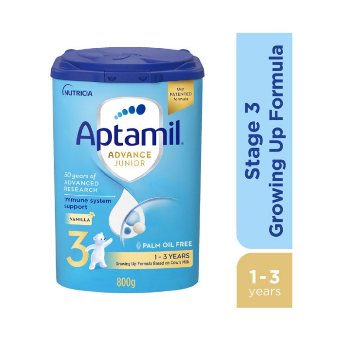 Aptamil Advance Junior 3 Palm Oil Free Milk Formula - 800 g