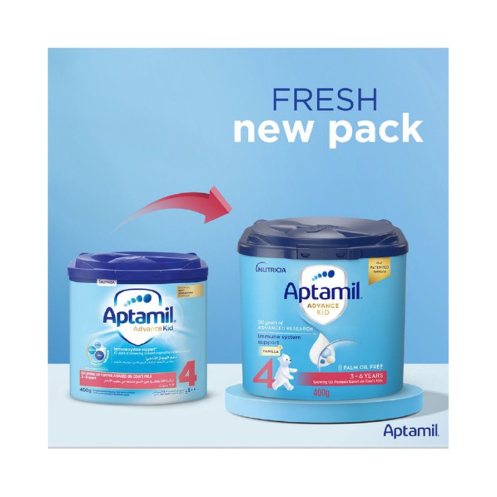 Aptamil Advance Kid 4 Palm Oil Free Milk Formula - 400 g