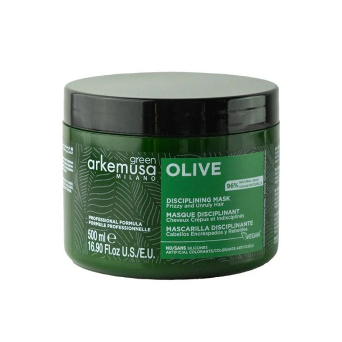 Arkemusa Green Mask 500ml, Olive Frizzy Hair