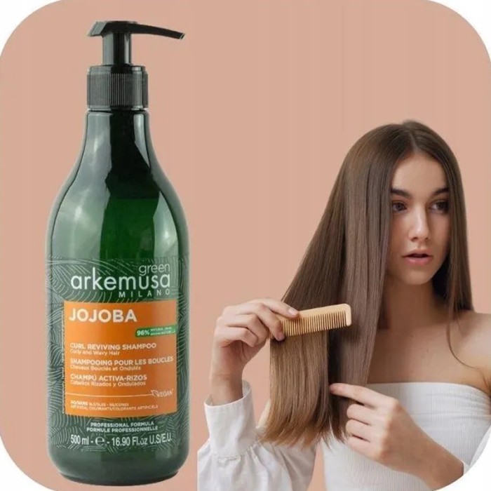 Arkemusa Green Shampoo 500ml, Jojoba Curly