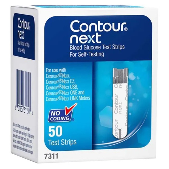 Ascensia Contour Next Strip