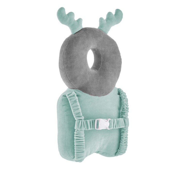 Babyjem Angel Wing Protection Pillow, 0-6 Months, Grey/Green